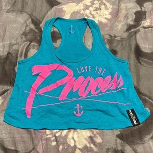 Flag Nor Fail Love the Process crop tank